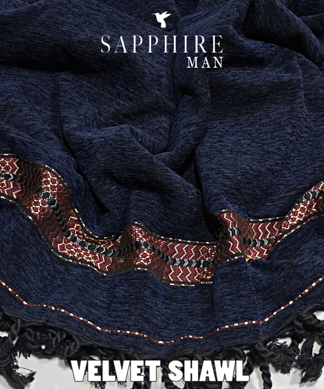 SAPPHIRE MAN VELVET SHAWLS